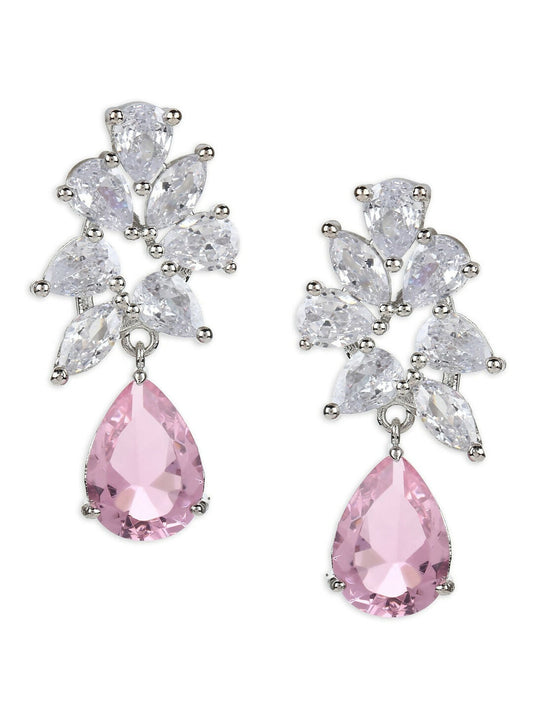 Champagne Stone Earrings- Ruby Raang | Swadesiicart