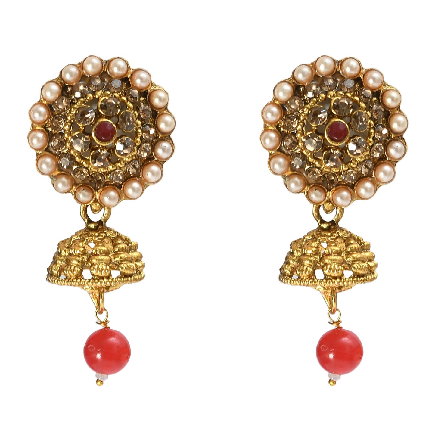 Mominos Fashion Johar Kamal Gold-Polished Brass Finish Kundan Choker For Women (Golden) | Swadesiicart