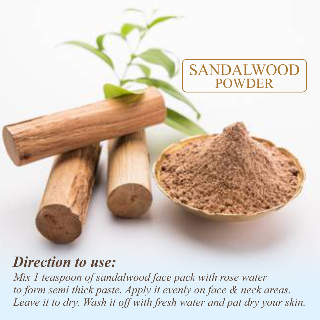 Nuerma Science Sandalwood(Chandan) Powder for De Tan, Glowing skin & Ageing Marks | Swadesiicart