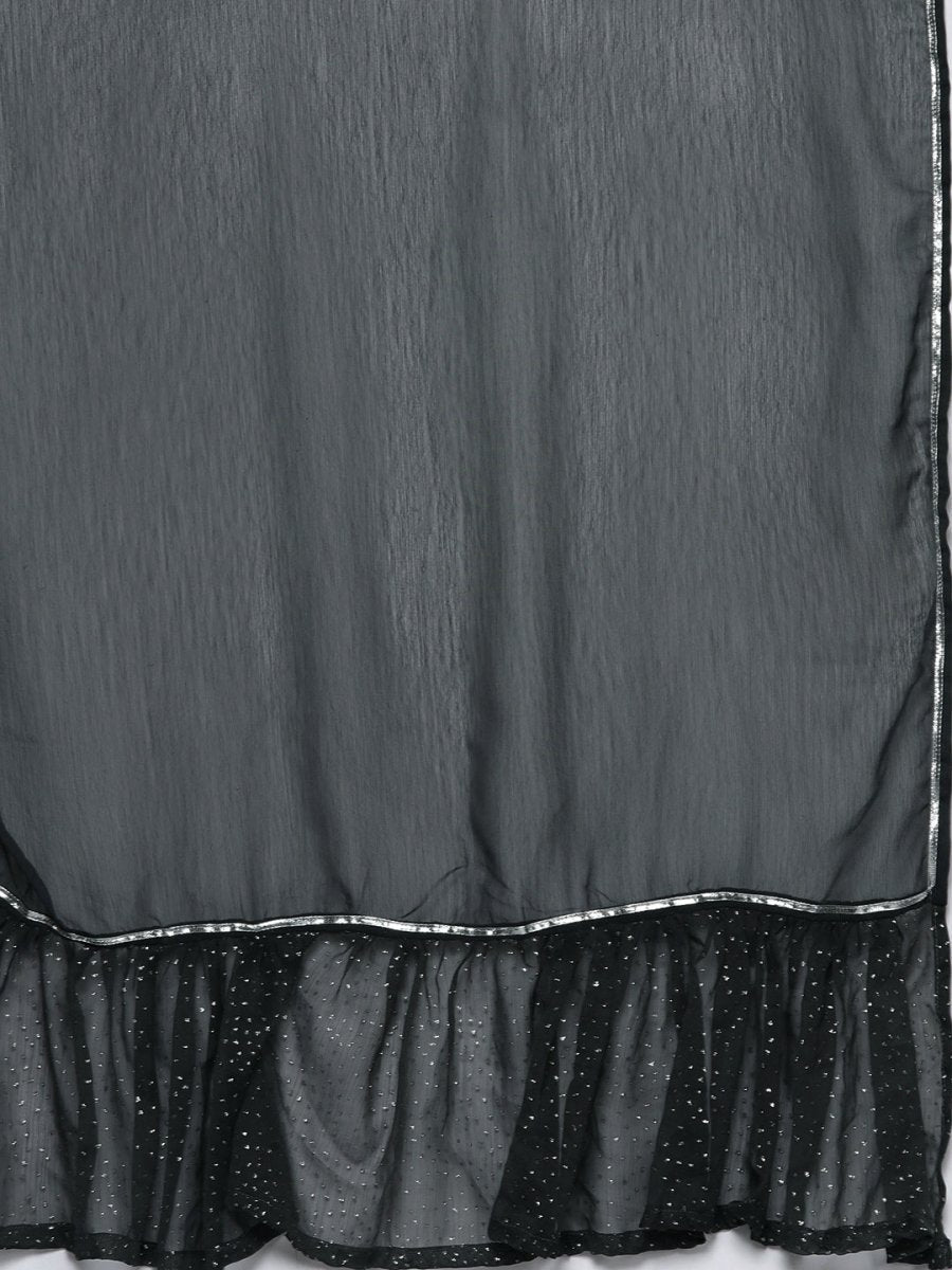 Ahalyaa Printed Regular Gotta Patti Kurti With Sharara & Dupatta | Swadesiicart