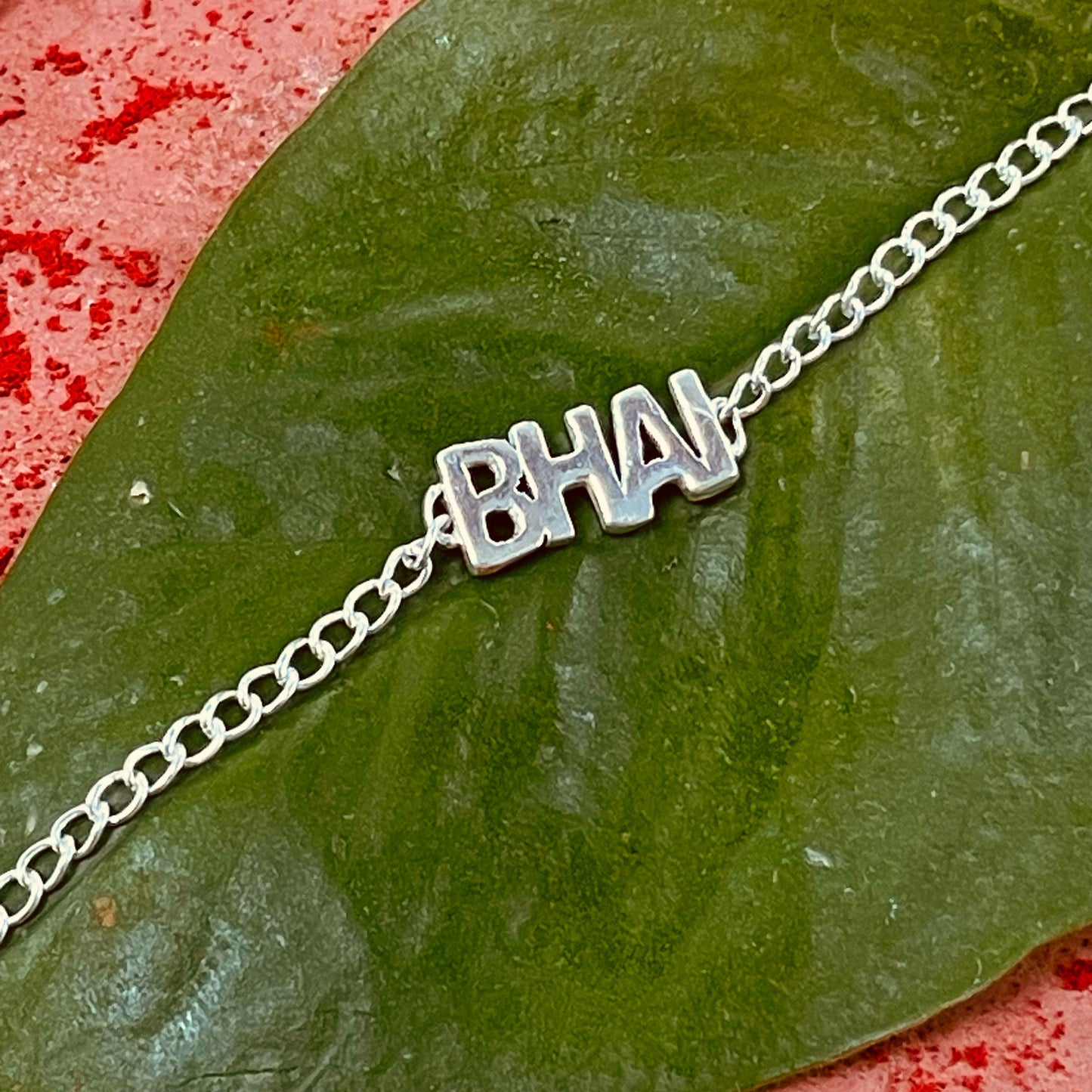 trueBrowns 925 Sterling Silver Bhai Silver Chain Rakhi | Swadesiicart
