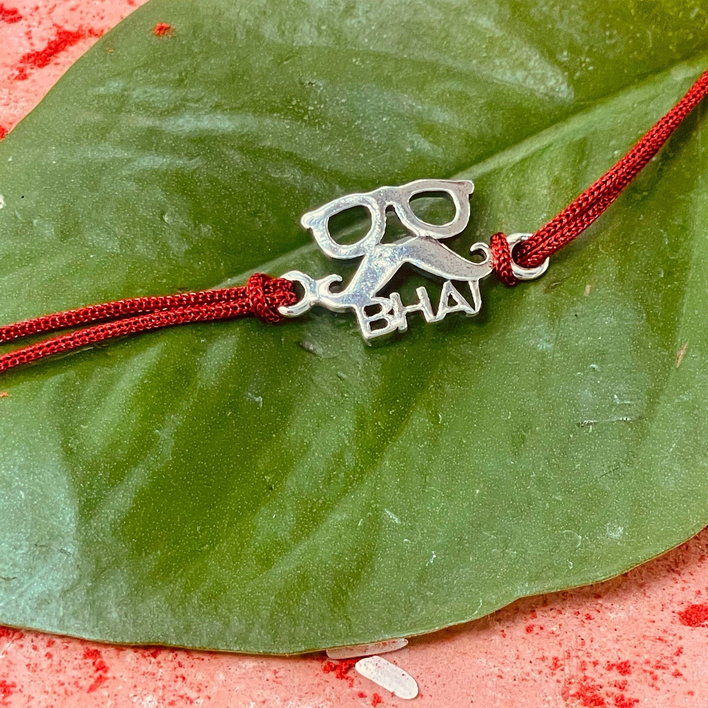 trueBrowns Sterling Silver Chashmish Bhai Thread Rakhi | Swadesiicart