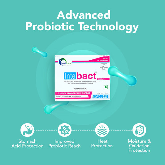 Dr Morpen Intebact Probiotic Capsules | Swadesiicart