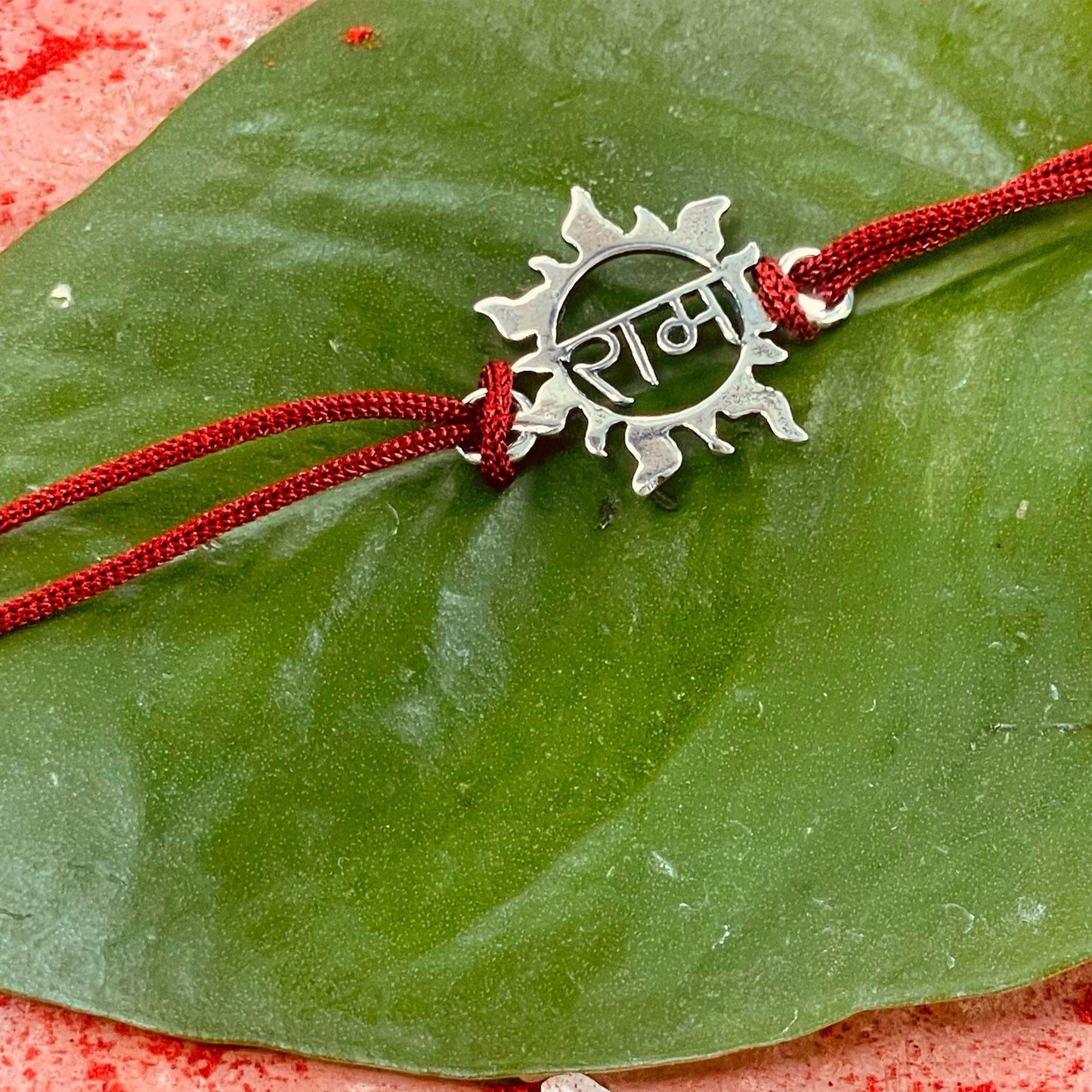trueBrowns 925 Sterling Silver Ram Thread Rakhi | Swadesiicart