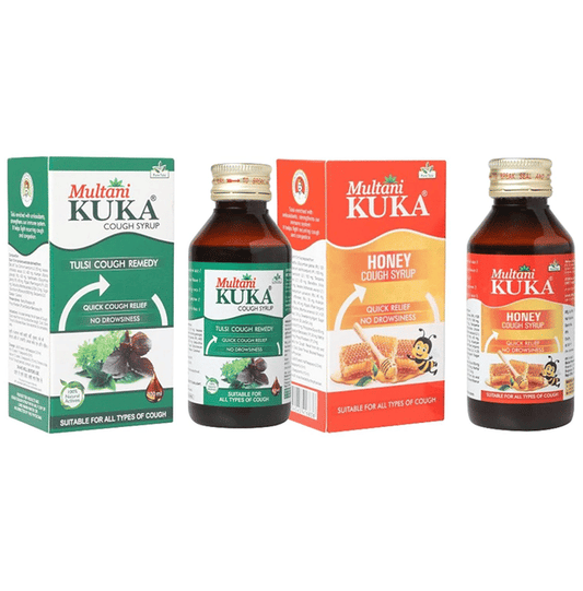 Multani Combo Pack of Kuka Cough Syrup & Kuka Honey (100ml Each) | Swadesiicart