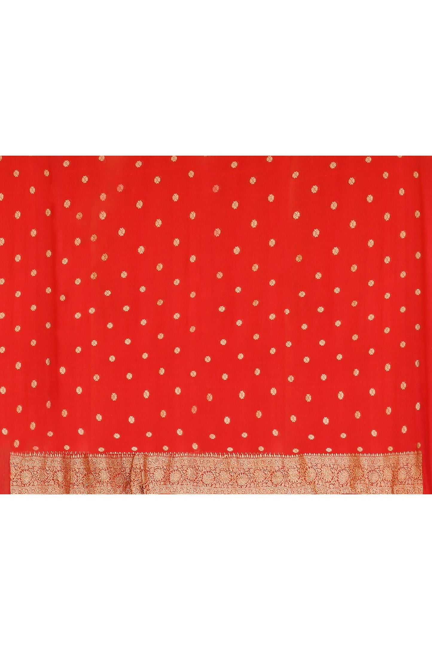 Joban Fashion Hot Pink Crepe Chiffon Pure Handloom Banarasi Silk Saree | Swadesiicart