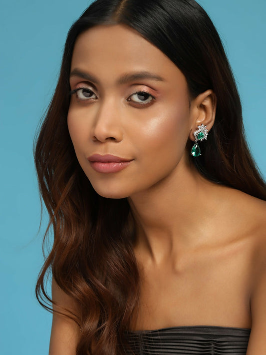 Green Studs- Ruby Raang | Swadesiicart