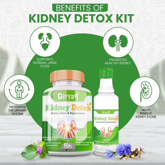 Divya Shree Kidney Detox Capsule & Syrup Combo - Swadesiicart