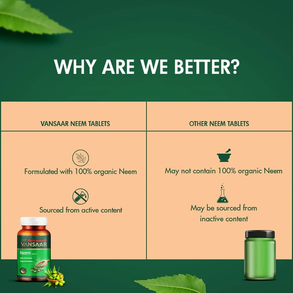 Baidyanath Vansaar Neem Tablets | Swadesiicart