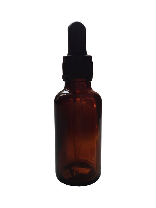 Nature's Tattva Amber Coloured Bottle with Glass Dropper, Brown - Swadesiicart