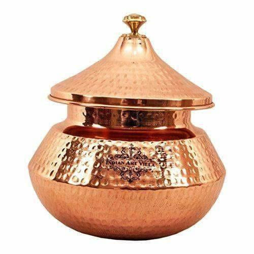 Steel Copper Punjabi Handi Bowl, Serve ware and Table ware - Swadesiicart