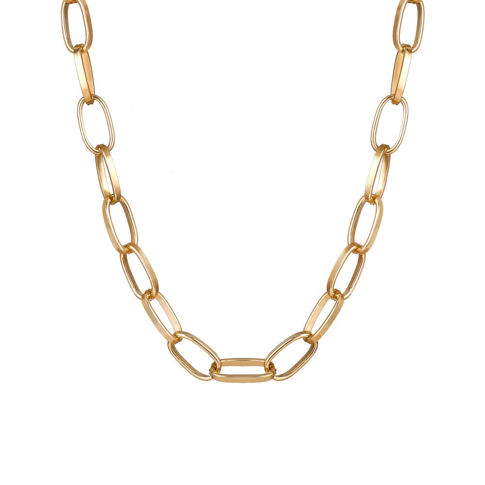 Gold-Toned Alloy Golden Chain Necklace - The Pari | Swadesiicart