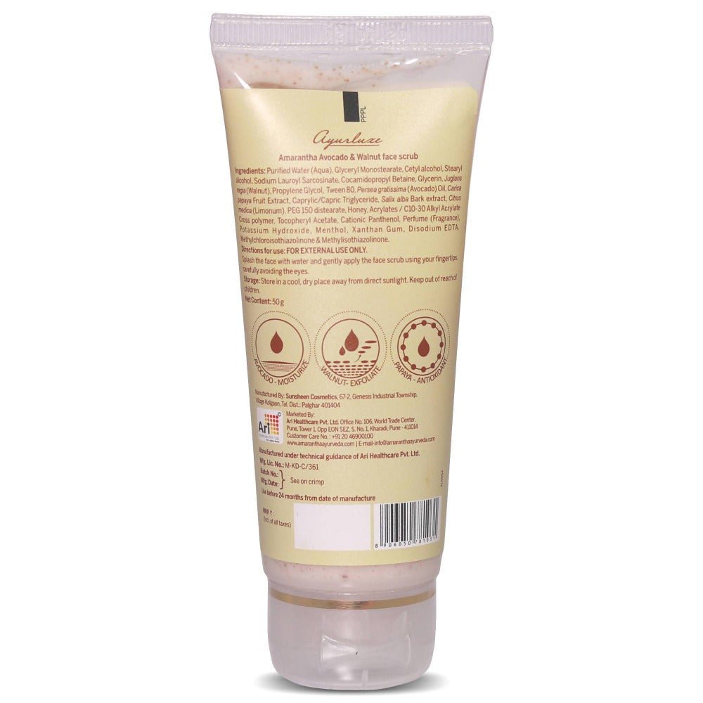 Avocado & Walnut Face Scrub