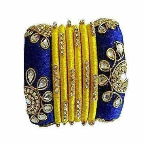 Silk Thread Bangles Set of 8 - Madhu Collections
