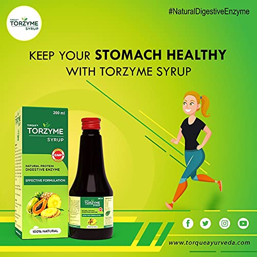 Torque's Torzyme Naural Protein Digestive Enzyme Syrup | Swadesiicart