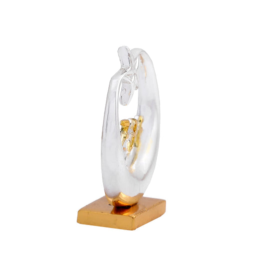 Estele Gold-Polished Spiritual 786 Chand Taara Idol for Home Decorative/ Car Dashboard - Swadesiicart