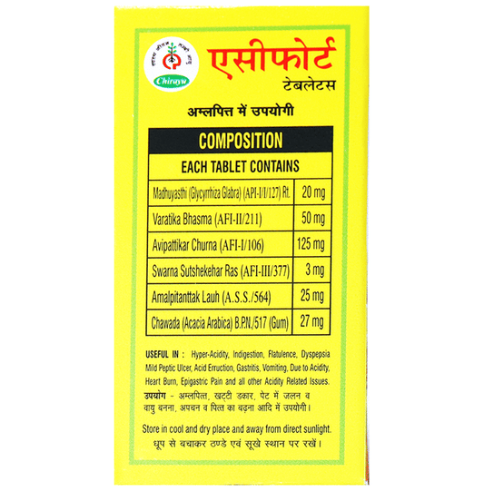 Chirayu Acifort Tablets | Swadesiicart