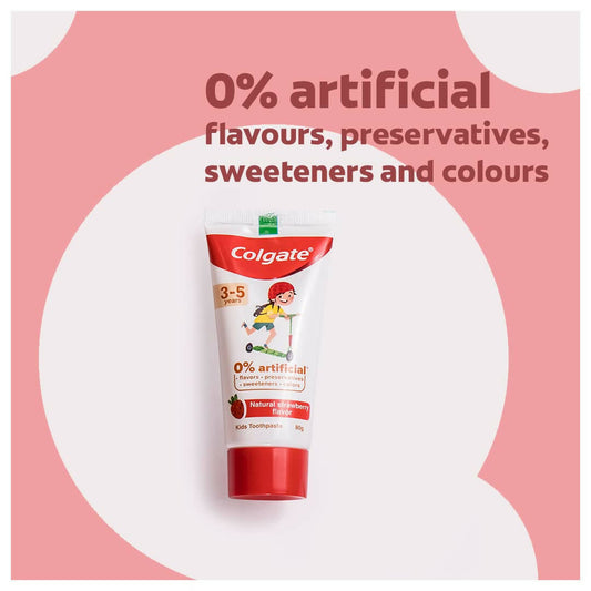 Colgate Toothpaste with Natural Strawberry Flavour for Kids - Swadesiicart