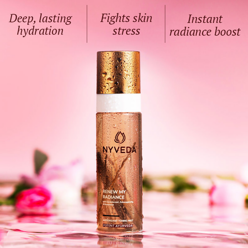 Nyveda Renew My Radiance Antioxidant Toning Mist With Rose Water | Swadesiicart