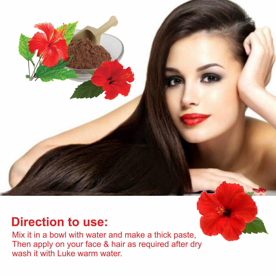 Nuerma Science Hibiscus Bio Organic Powder For Hair & Skin | Swadesiicart