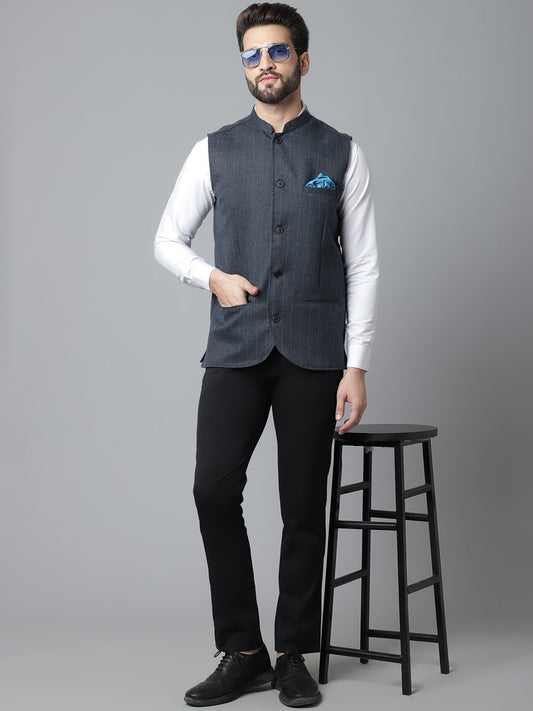 Even Apparels Men's Beige Nehru Jacket With Welt Pockets | Swadesiicart