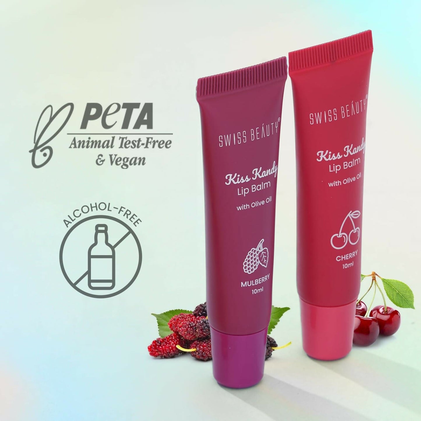 Swiss Beauty Kiss Kandy Lip Balm with Olive Oil - Pomegranate | Swadesiicart