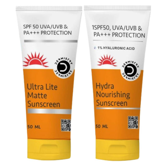Dermistry Ultra Lite Matte Sunscreen & Hydra Nourishing Sunscreen - Swadesiicart
