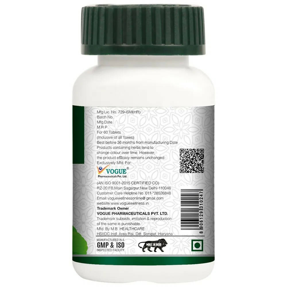 Vogue Wellness Brahmi Tablets - Swadesiicart