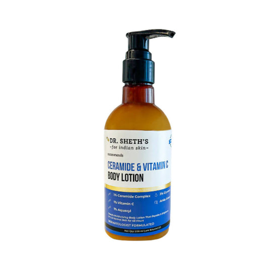 Dr. Sheth's Ceramide & Vitamin C Body Lotion Deeply Moisturizing, Repairs & Brightens Skin - Limited Time Offer