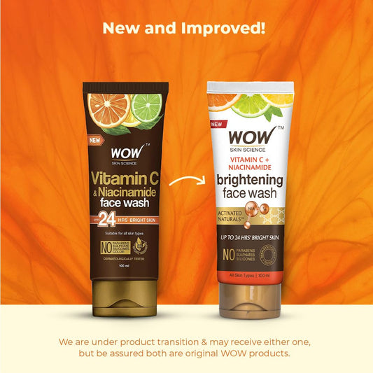 Wow Skin Science Brightening Vitamin C Face Wash - Swadesiicart