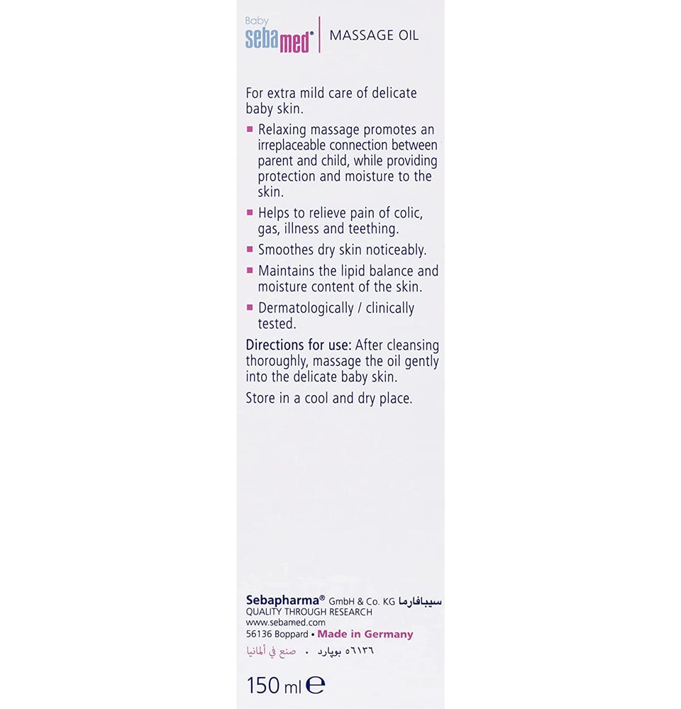 Sebamed Baby Massage Oil With Soya Oil For Newborn - Swadesiicart