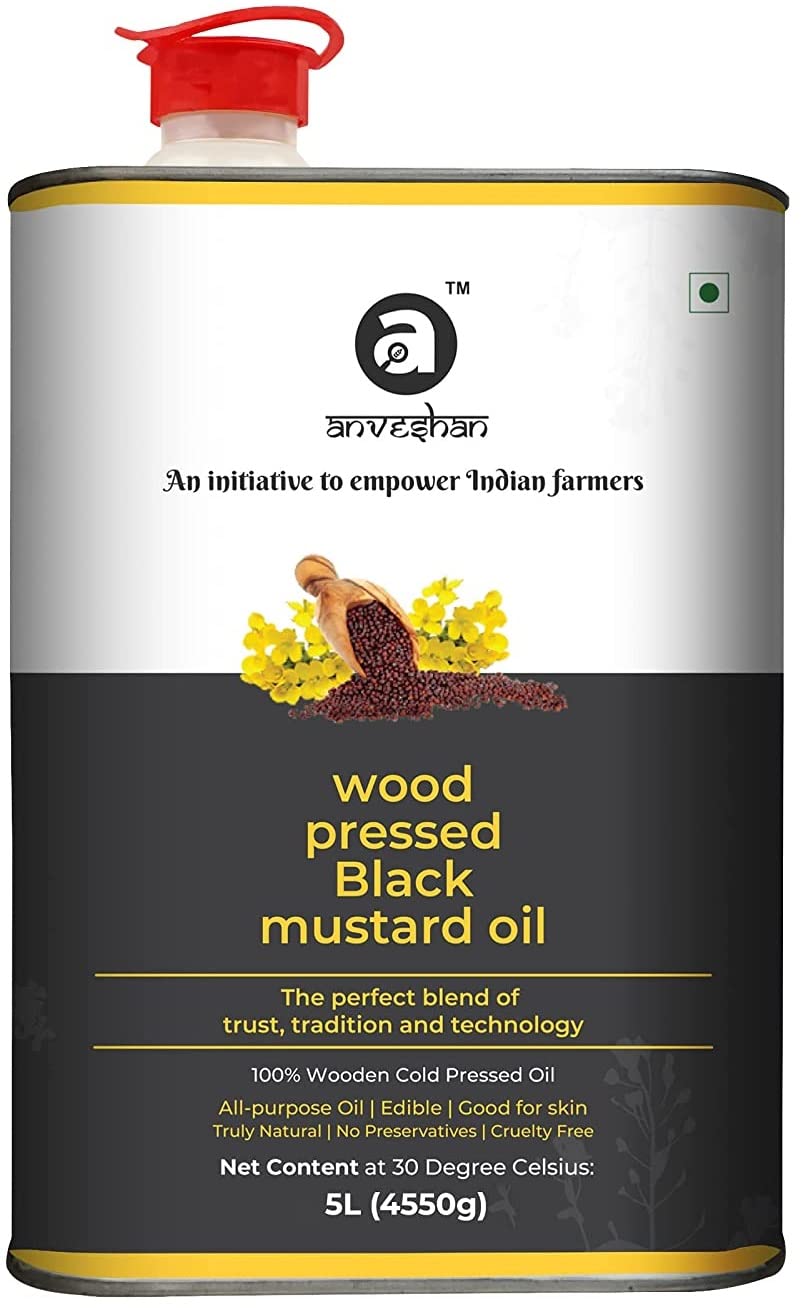 Swadesiicart Wood Pressed Black Mustard Oil