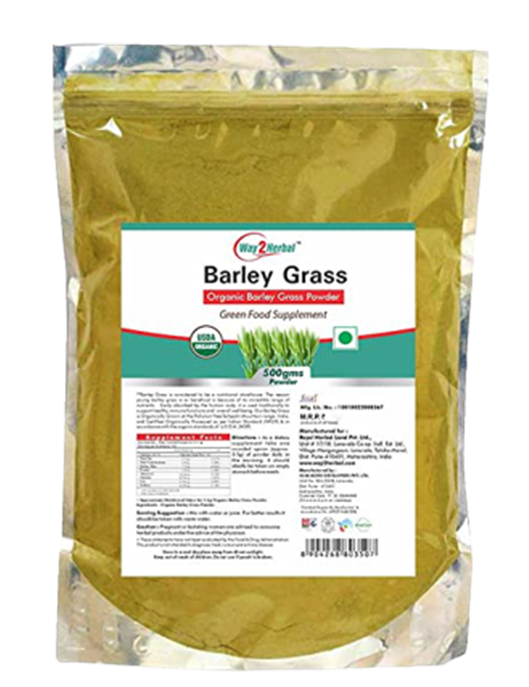 Way2herbal Organic Barley Grass Powder | Swadesiicart