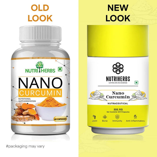 Nutriherbs Nano Curcumin Capsules - Swadesiicart