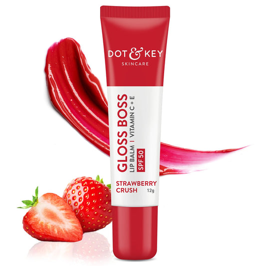 Dot & Key Gloss Boss Strawberry Red Lip Balm - Swadesiicart