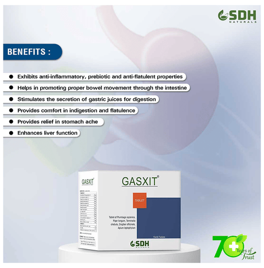 SDH Naturals Gasxit Tablet | Swadesiicart