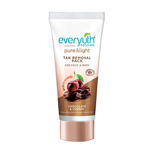 Everyuth Naturals Chocolate And Cherry Tan Removal Face & Body Pack - Swadesiicart