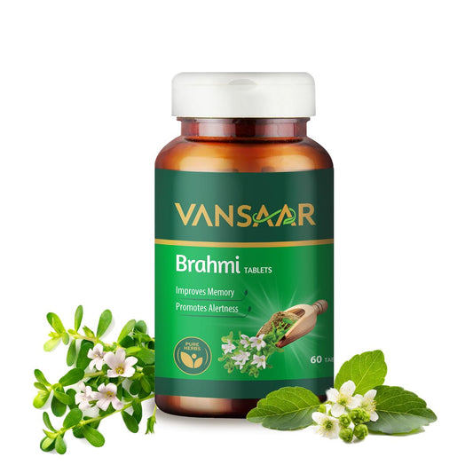 Baidyanath Vansaar Brahmi Tablets | Ayurvedic Brain Tonic for Memory, Focus & Cognitive Health