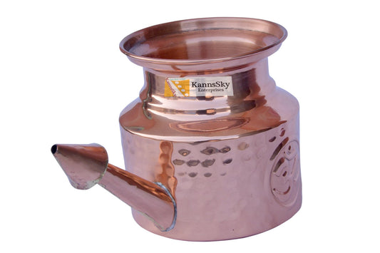 Kannssky Copper Jala Neti Pot for Nasal Wash - Swadesiicart