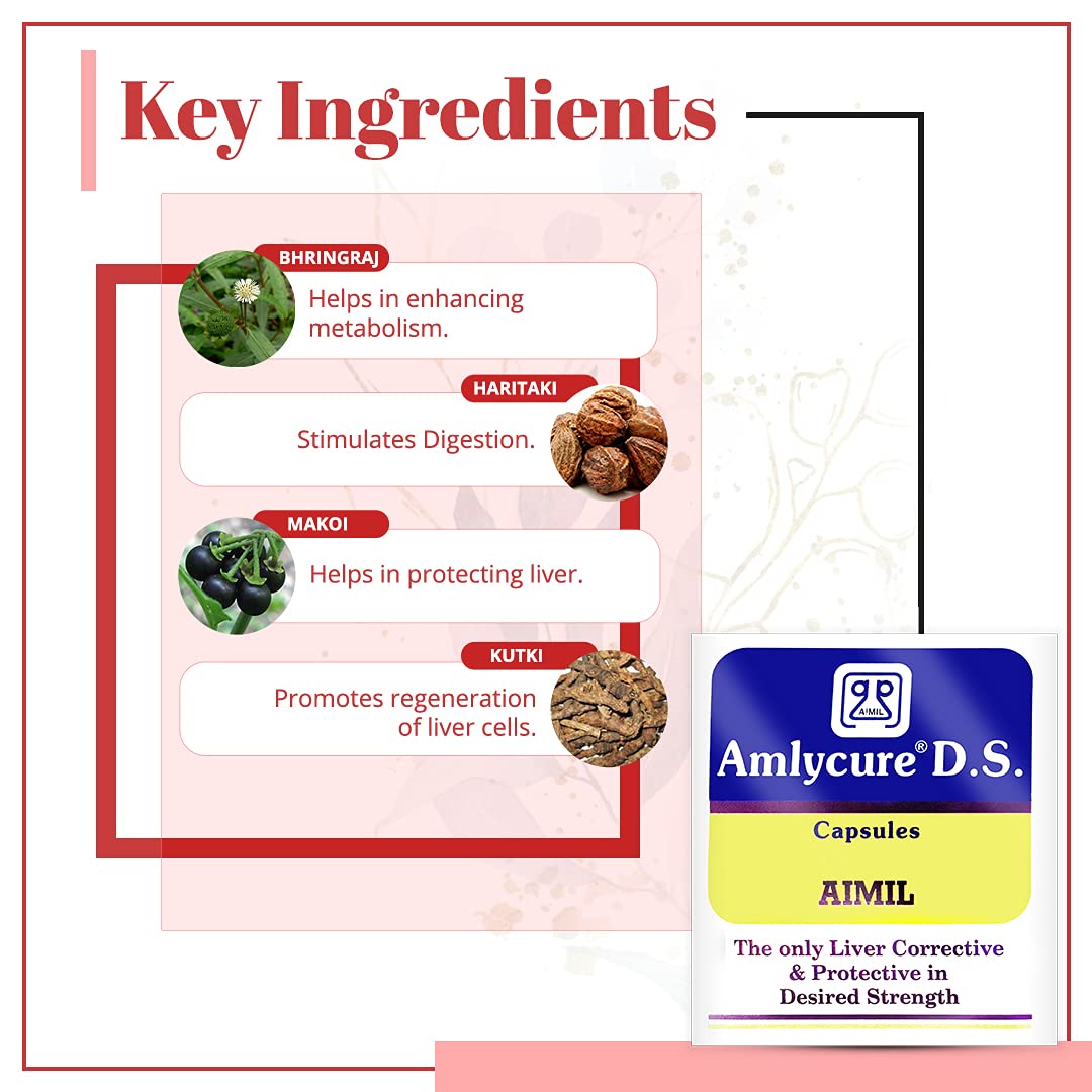 Aimil Ayurvedic Amlycure DS Capsules | Swadesiicart