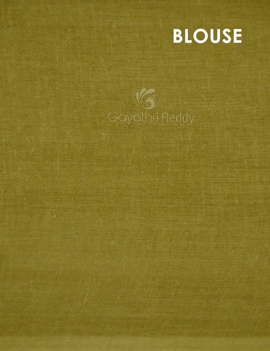 Lime Yellow Colour Polka Dots Pure Mulmul Cotton Saree By Gayathri Reddy Designer Studio | Swadesiicart
