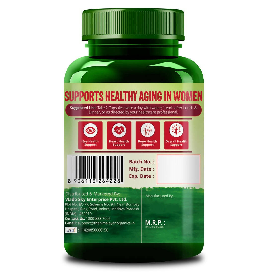Himalayan Organics Women 50 Plus Capsules | Swadesiicart