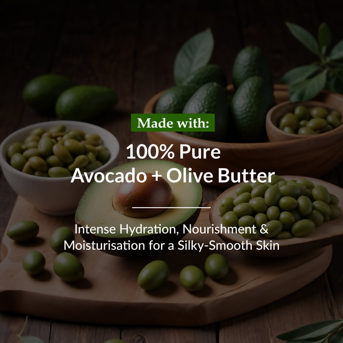 Lotus Botanicals 100% Pure Avocado & Olive Butter HydraMelt Body Cream | Swadesiicart