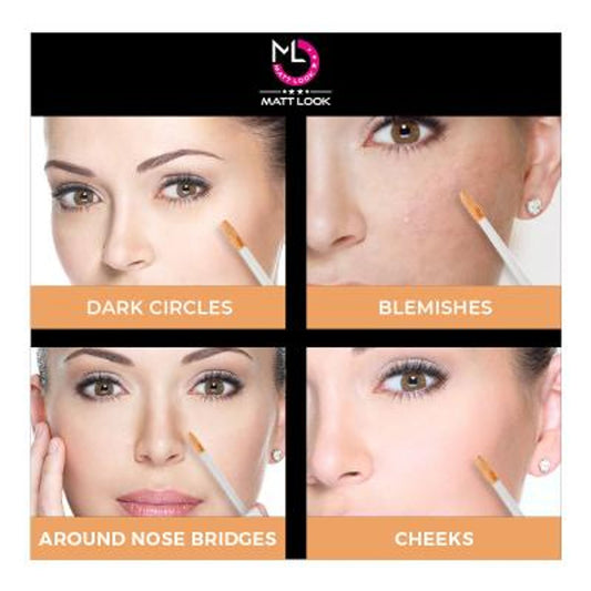 Matt Look Truly Matte Ultimate Cover Concealer - Light Ivory - Swadesiicart