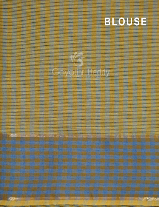 Dual Shades of Yellow Pure Mangalgiri Cotton By Gayathri Reddy Designer Studio | Swadesiicart