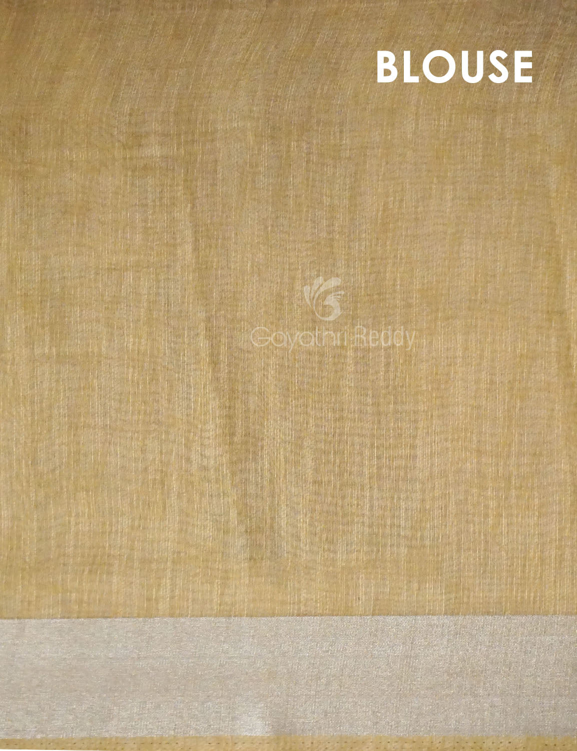 Light Beige Colour Floral Design Semi Chanderi Saree By Gayathri Reddy Designer Studio | Swadesiicart