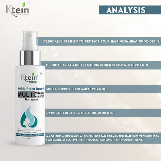 Ktein Natural 100% Plant Based Multi Vitamin Purpose with Deep Nourishment Hairspray For Hair - Swadesiicart