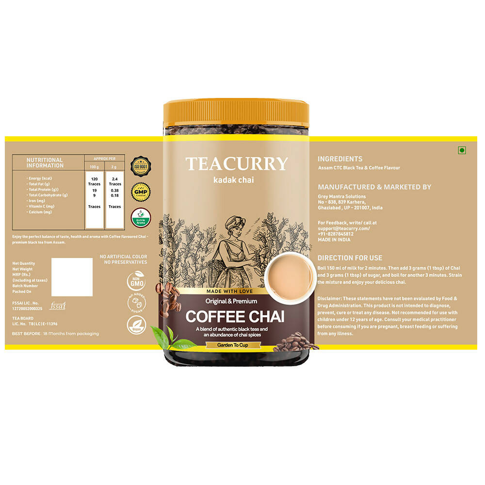 Teacurry Coffee Tea Powder - Swadesiicart