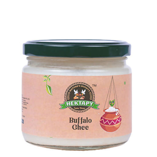 Hektapy Hand Churned Buffalo Ghee | Cultured Pure Desi Ghee | 100% Preservative Free | Swadesiicart