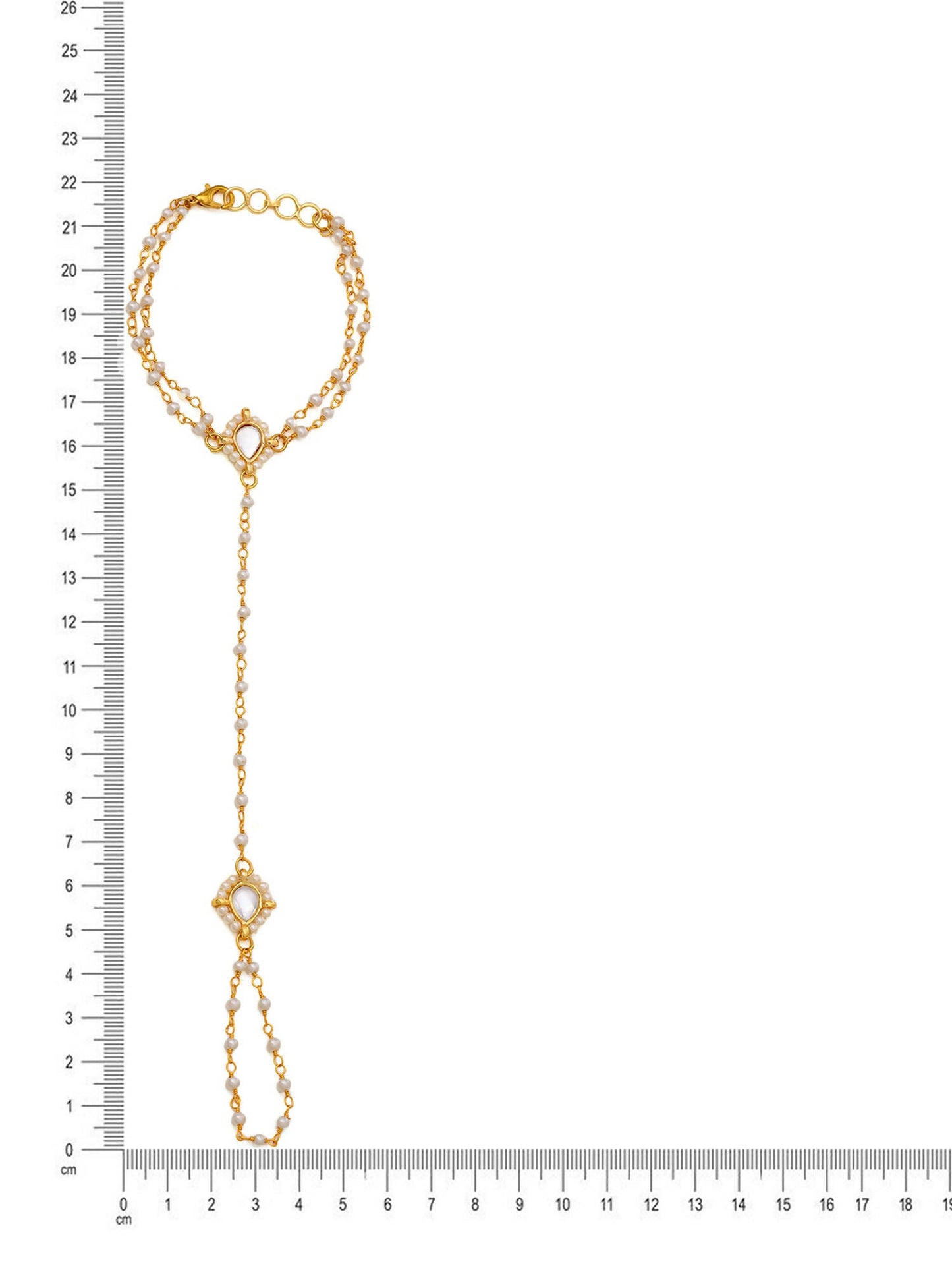 Ruby Raang Gold Kundan Haath Phool | Swadesiicart
